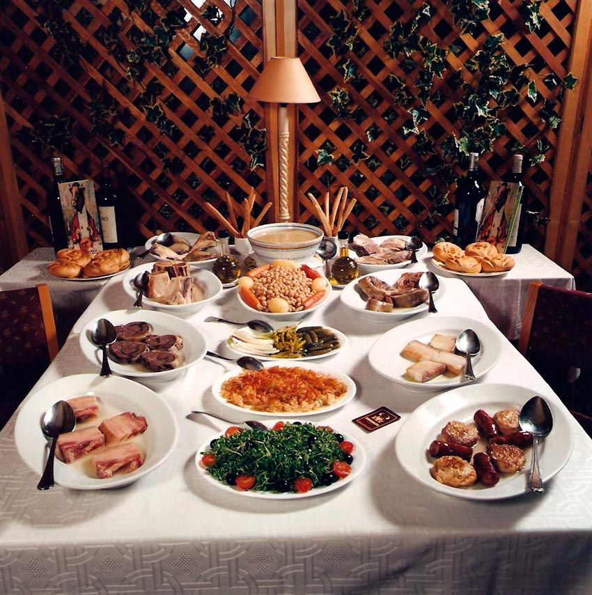 Cocido del restaurante Charolés, en San Lorenzo de El Escorial