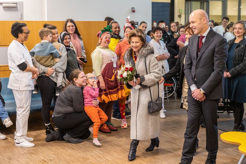 Sonia de Noruega en un acto oficial 