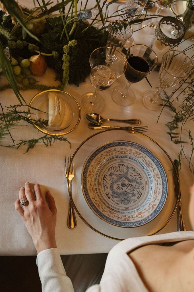 Decoración de mesas de boda de invierno