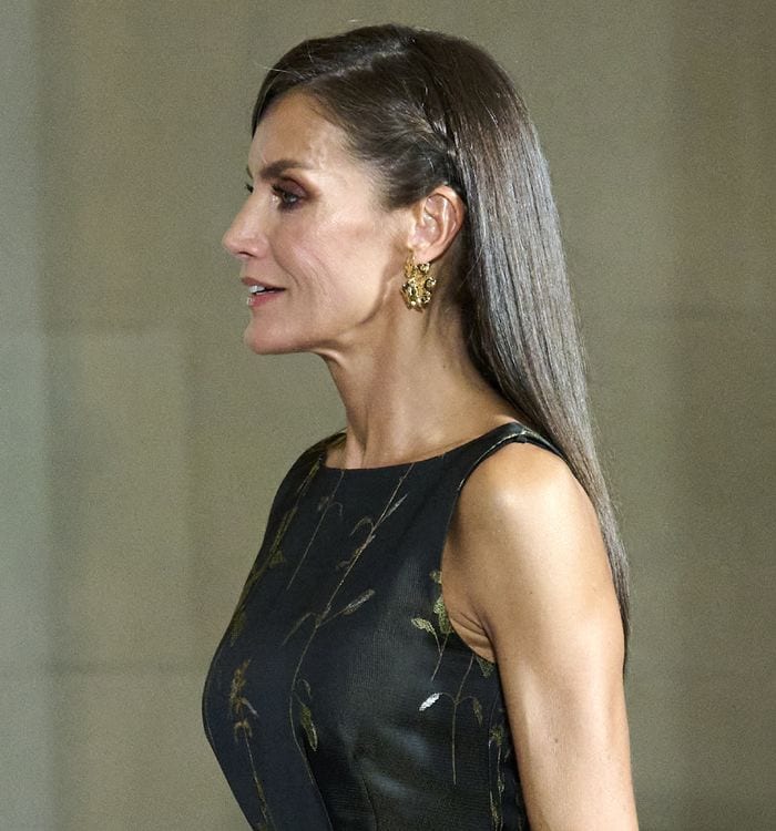 La reina Letizia innova con su trenza escondida