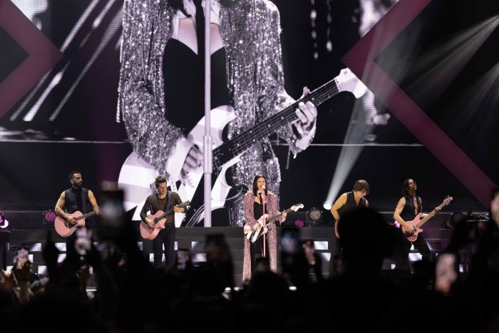 Laura Pausini en su concierto de Madrid