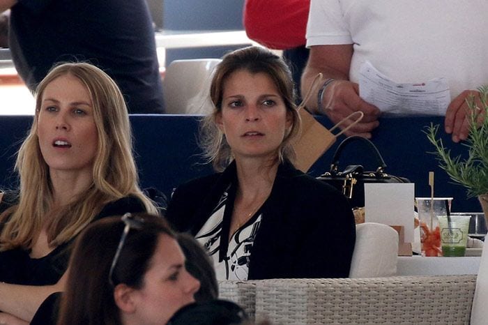 Athina Onassis en su reciente aparición en Saint-Tropez
