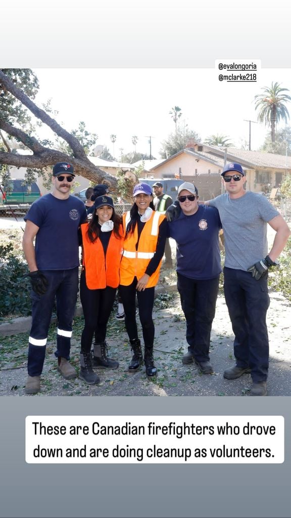 Eva Longoria, ayudando a los afectados por los incendios