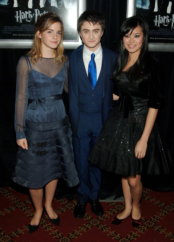 Emma Watson, Daniel Radcliffe y Katie Leung 