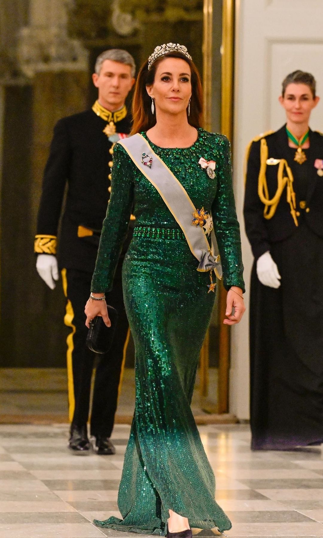 Princesa Marie en la recepción del presidente de Egipto