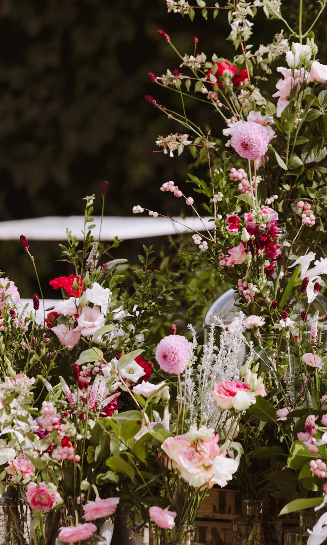 Decoración de mesas de boda de Ferini