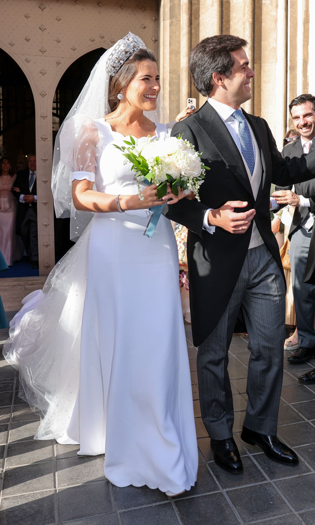 Natalia Santos con vestido de novia de Navascués