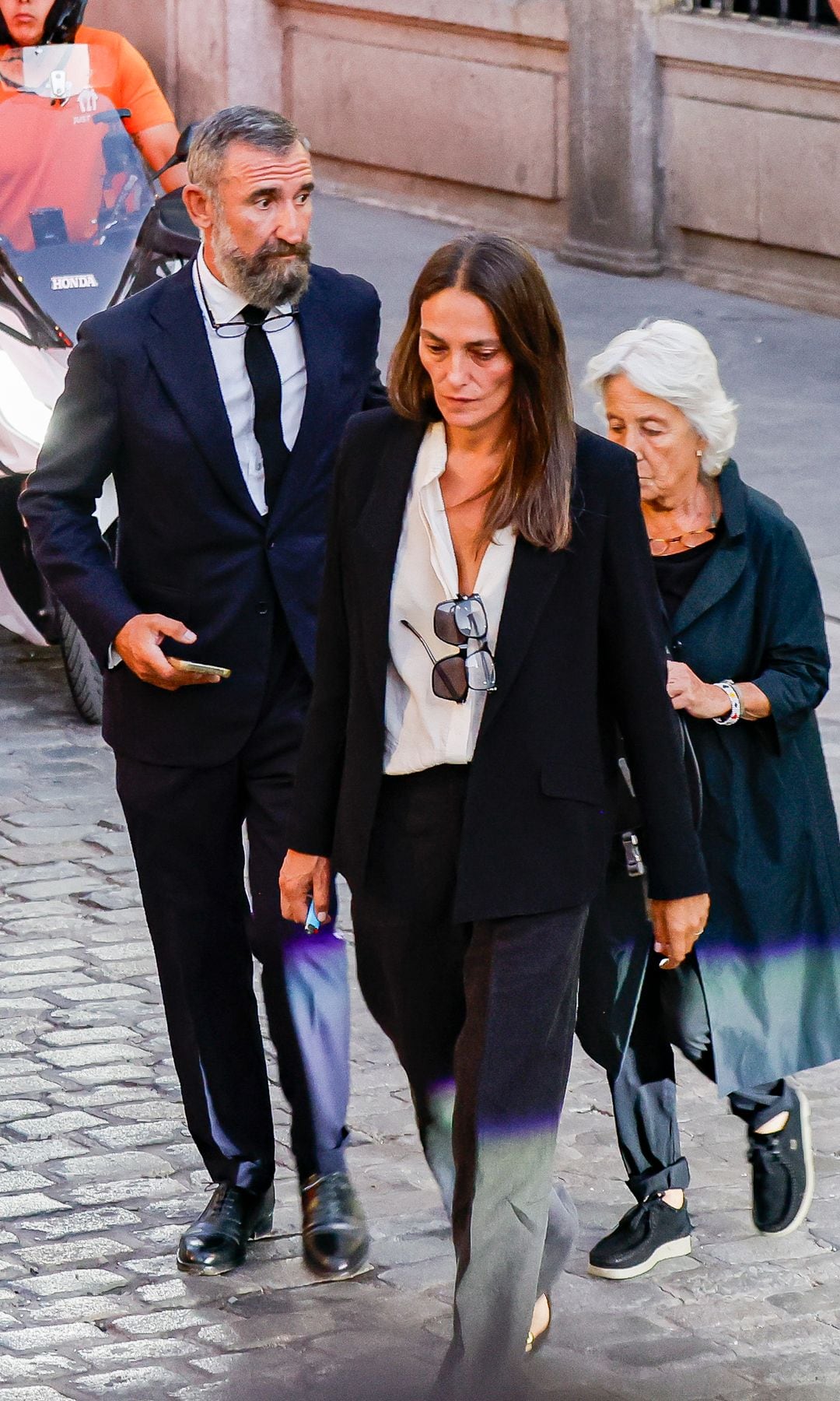 Laura Ponte en el funeral de Juan Gómez-Acebo en Madrid, 8 de septiembre de 2024