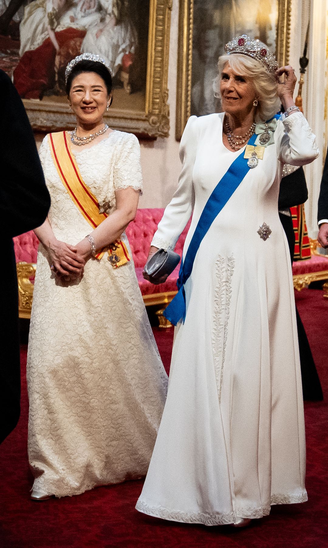 La reina Camilla con Masako de Japón 