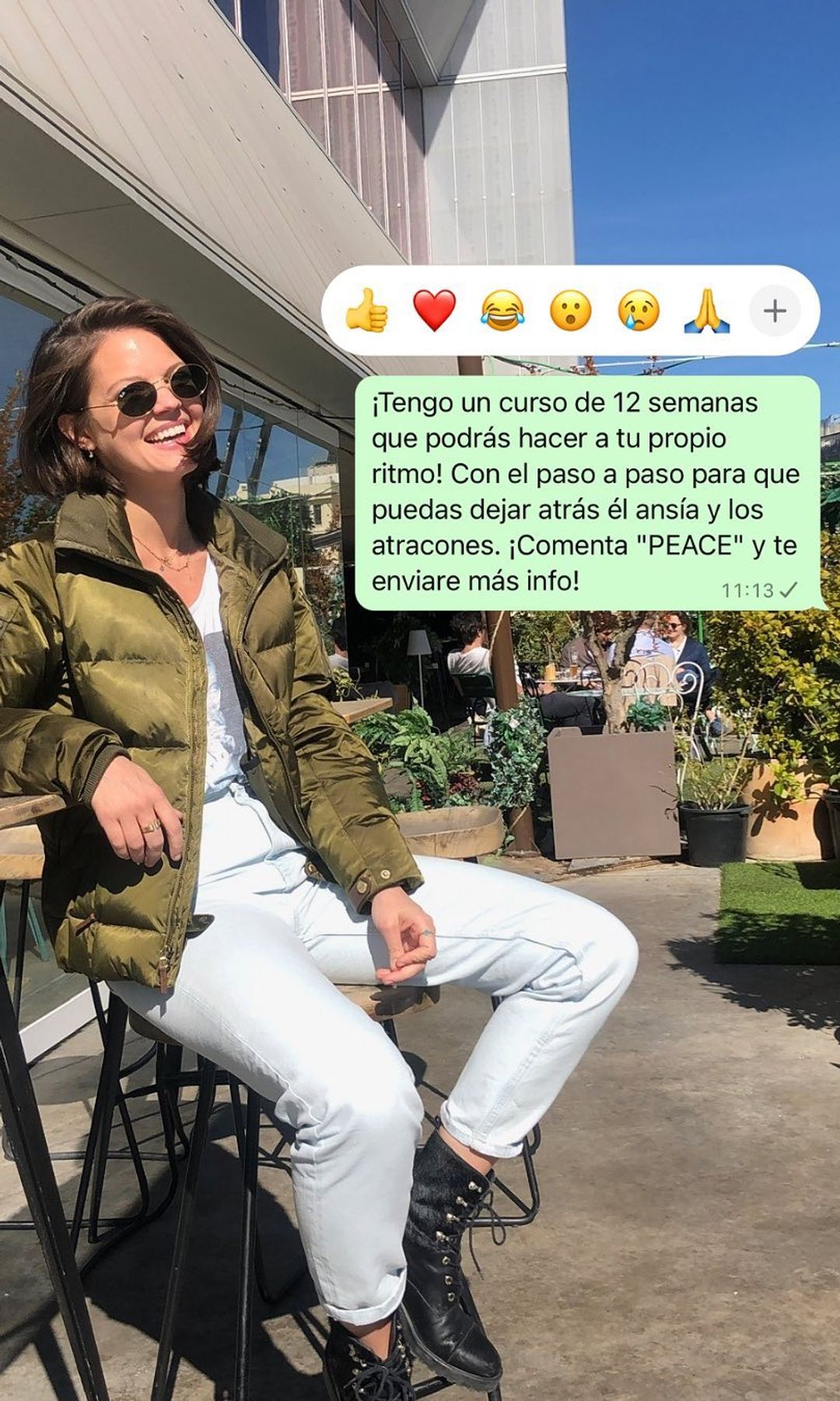 Isabelle Junot mantiene una relación sana con la comida y el deporte