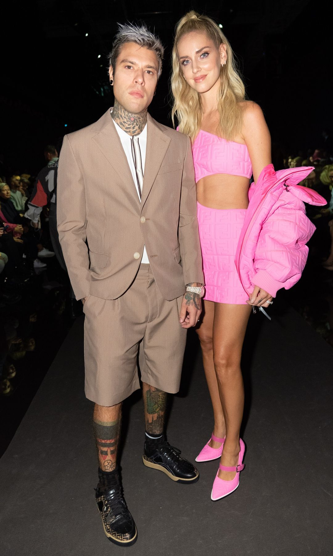 Chiara Ferragni y Fedez en la Milan Fashion Week 2019