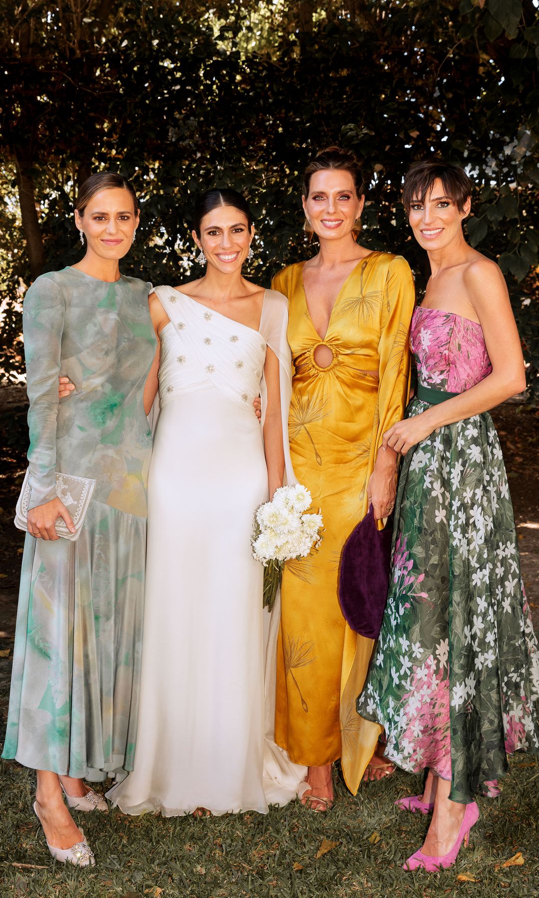 Ana Cristina Portillo con sus hermanas Claudia, Alejandra y Eugenia Osborne