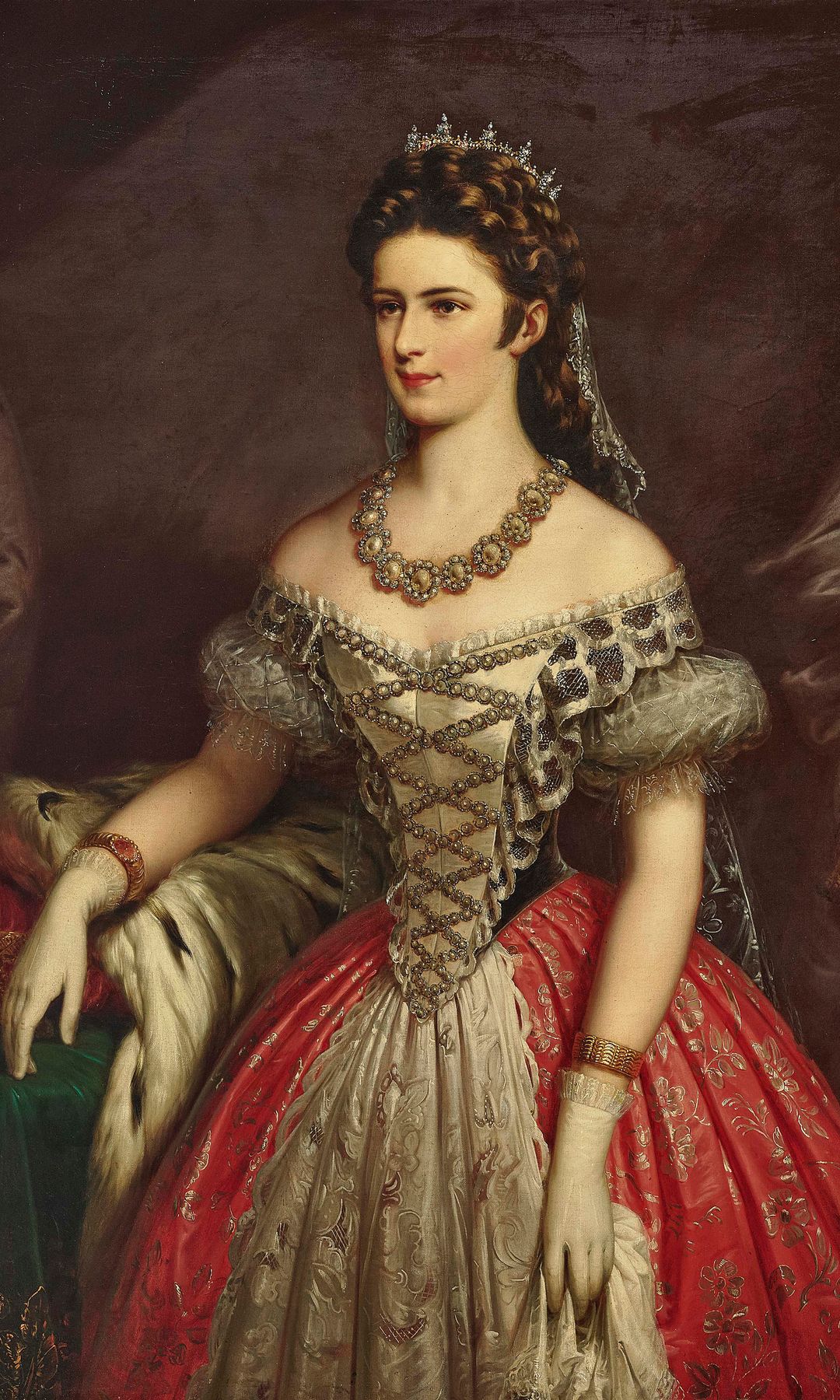 Retrato de Isabel de Baviera. Colección Privada. Artista Russ, Franz, el Viejo (1817-1892). (Foto por Fine Art Images/Heritage Images vía Getty Images)