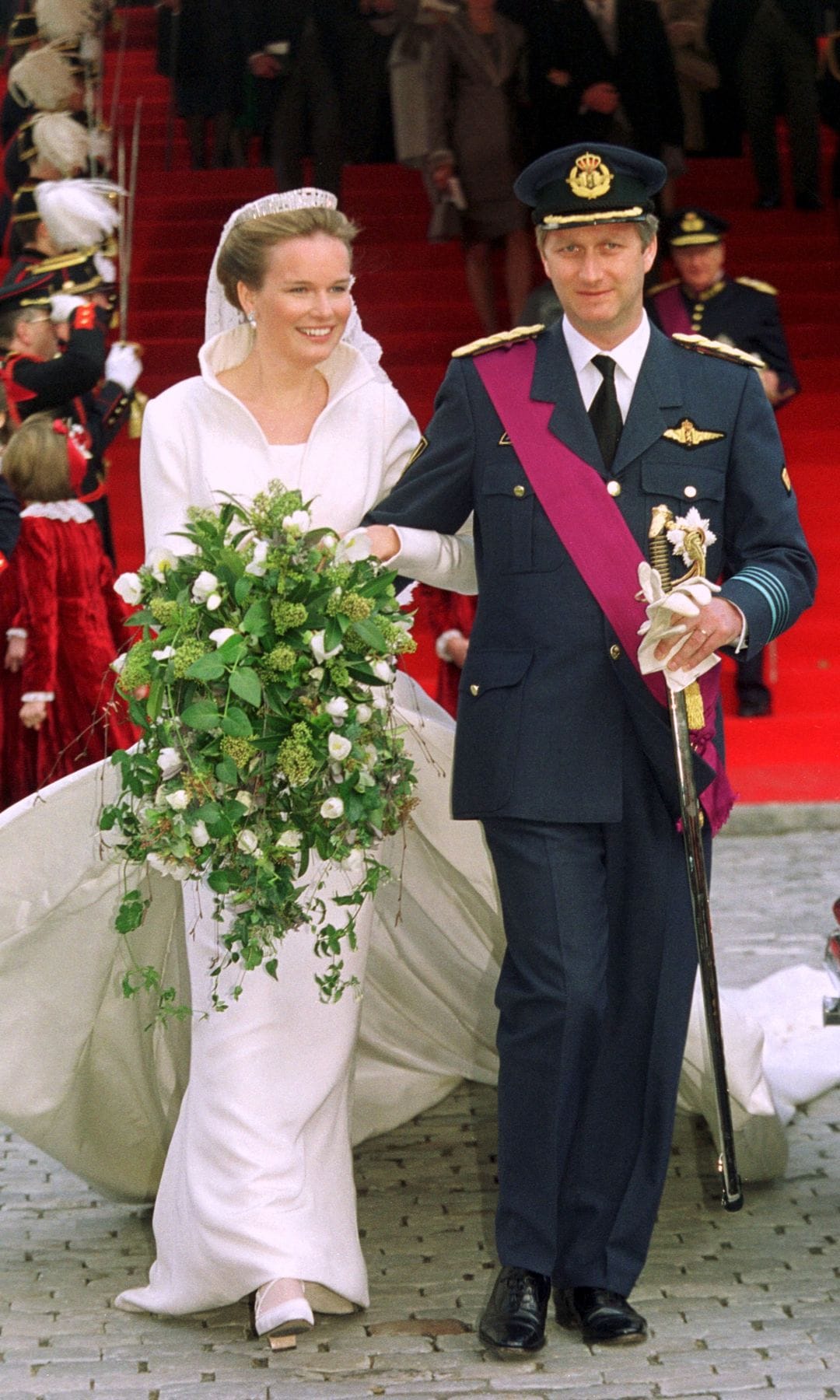 Boda de Matilde y Felipe de Bélgica vestido de novia