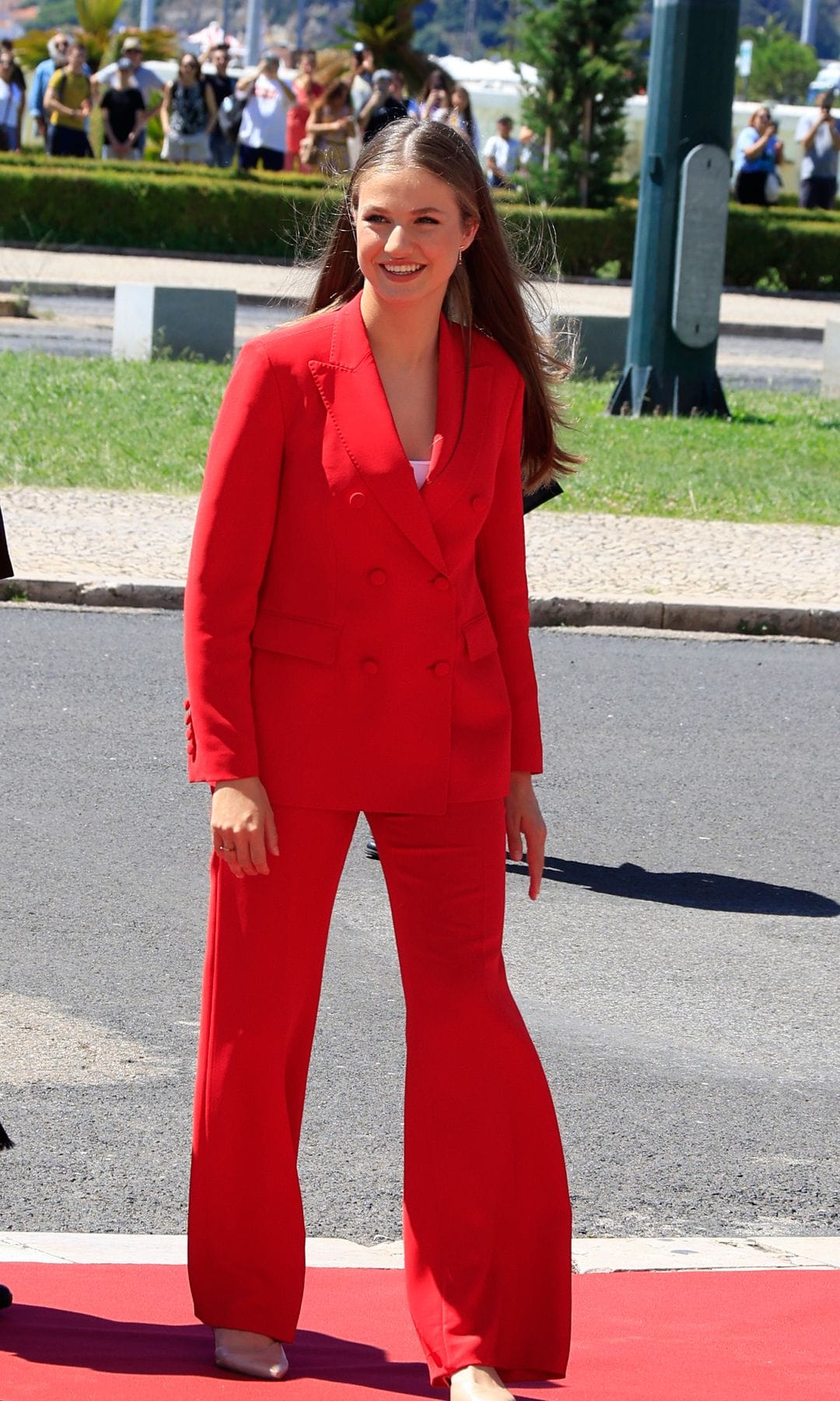 Leonor y su aliado para eventos formales: un 'powersuit' como los de su madre