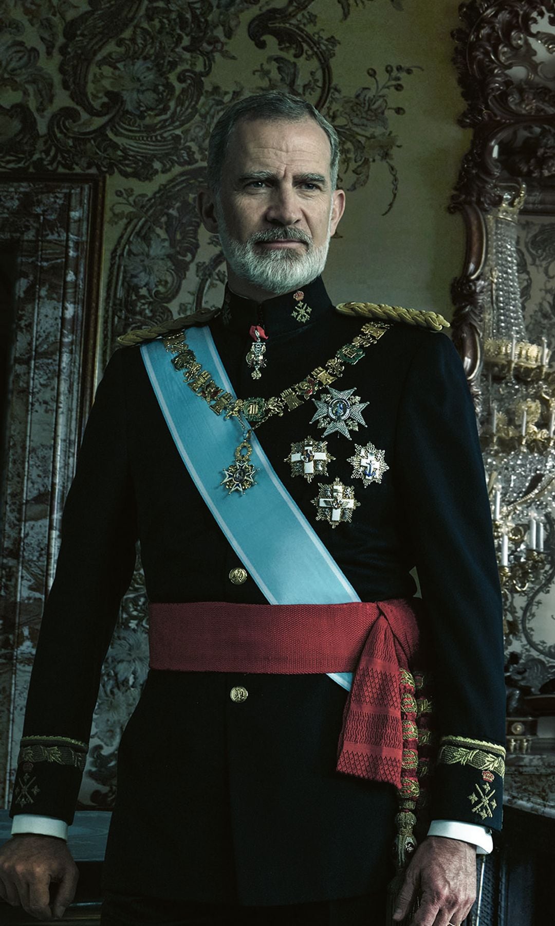 Rey Felipe VI retratado por Annie Leibovitz en el Palacio Real en 2024