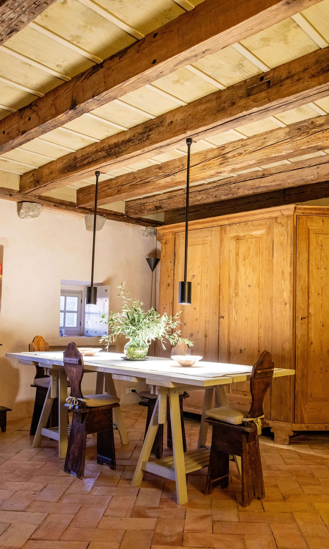 El comedor de la casa de Toto Bergamo