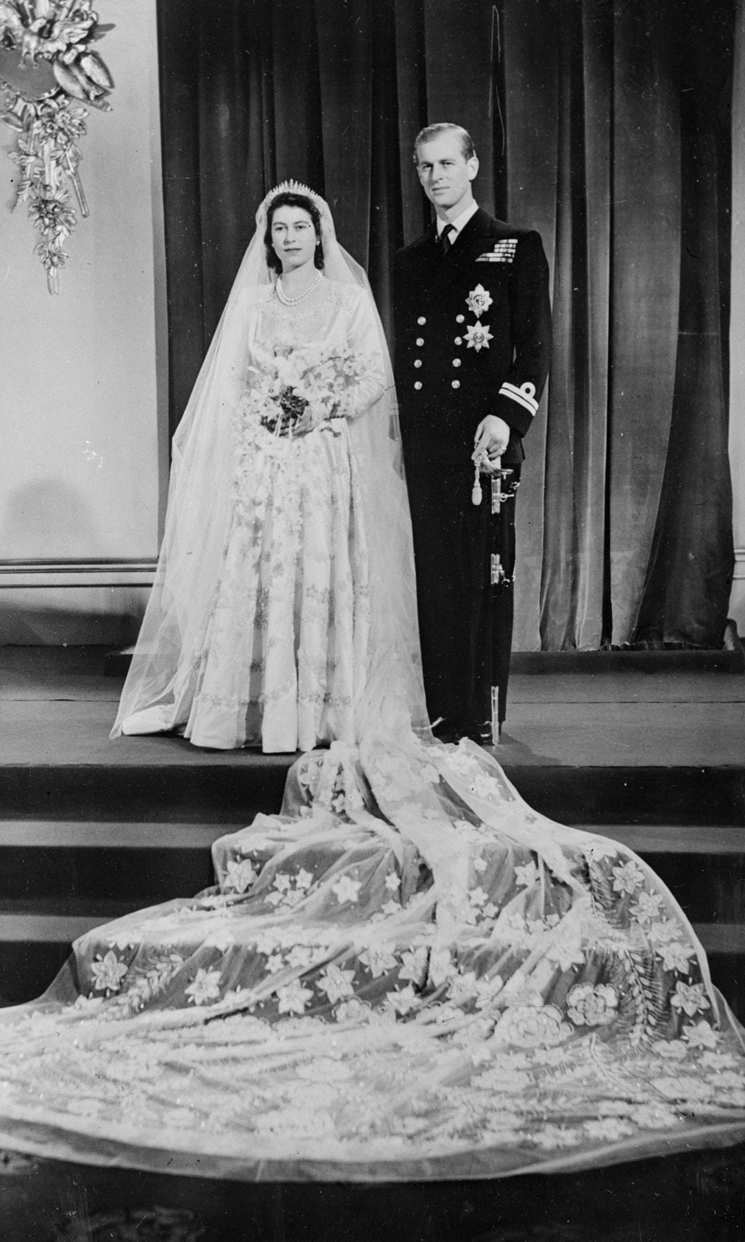 Vestido de novia de Isabel II