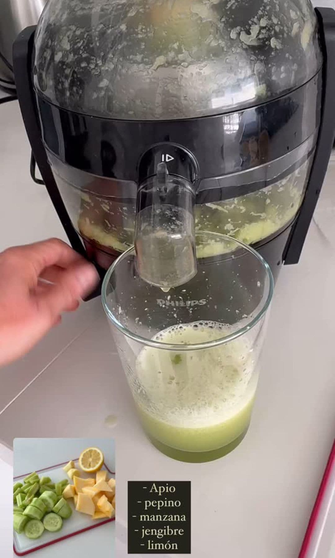 El jugo verde de Amelia Bono