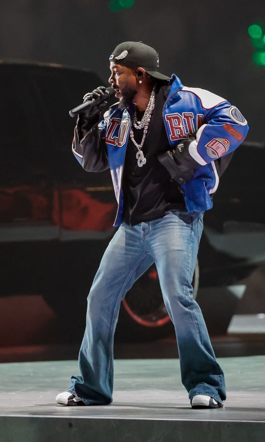 Kendrick Lamar en la actuación de la Super Bowl 2025