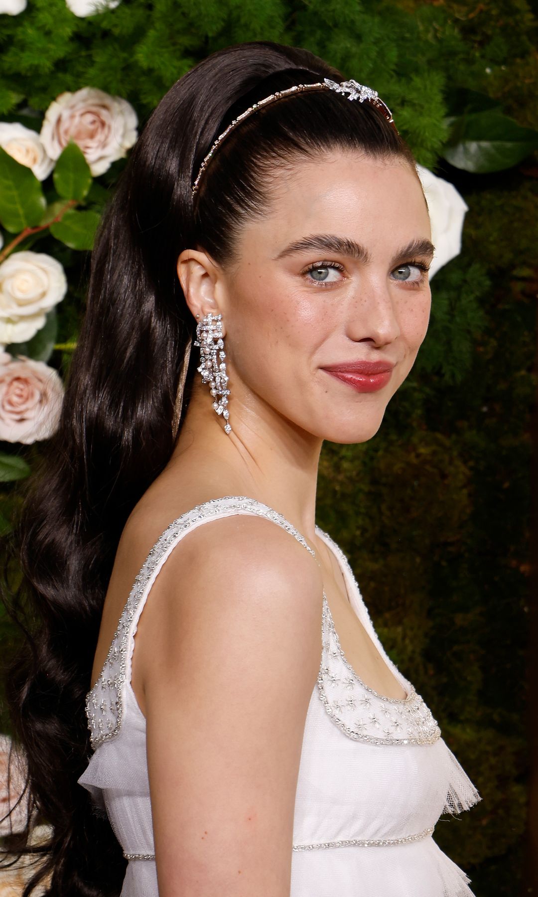 Margaret Qualley en los Globos de Oro 2025