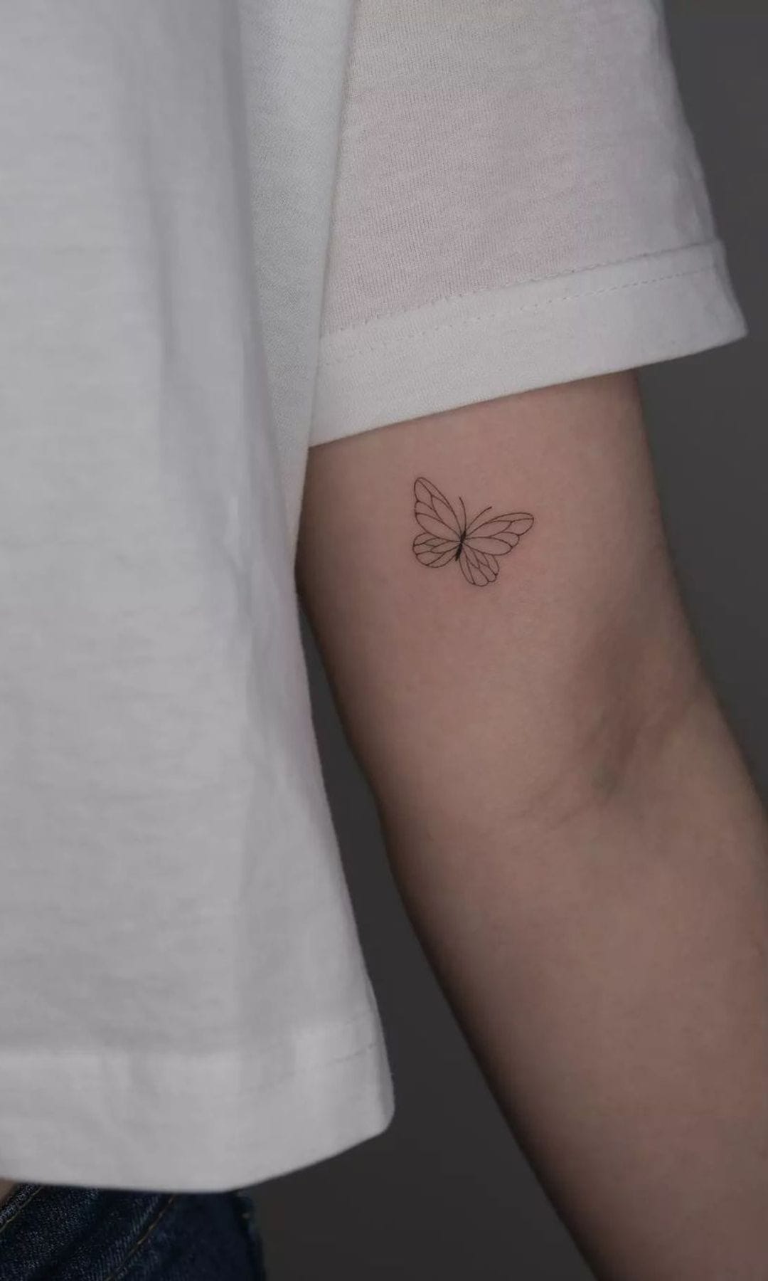 Tatuaje de una mariposa