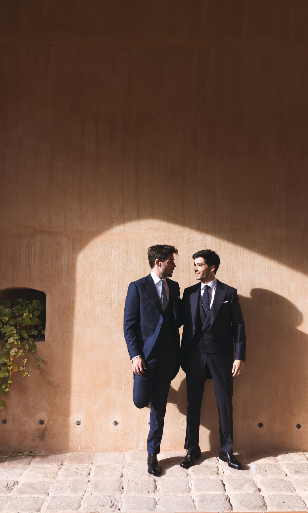 Juan Carlos Caballero y Javier Zamora antes de su boda