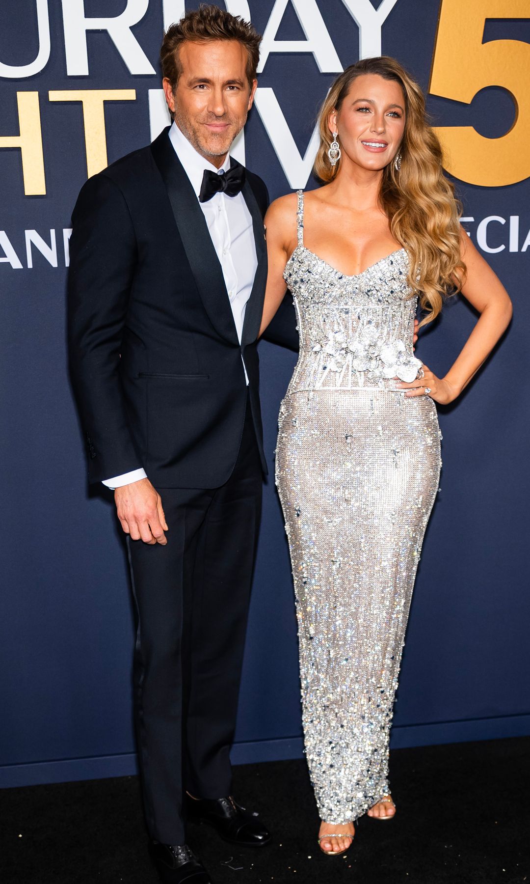 Ryan Reynolds (L) and Blake Lively attend the SNL50: The Anniversary Special at 30 Rockefeller Center on February 16, 2025 in New York City