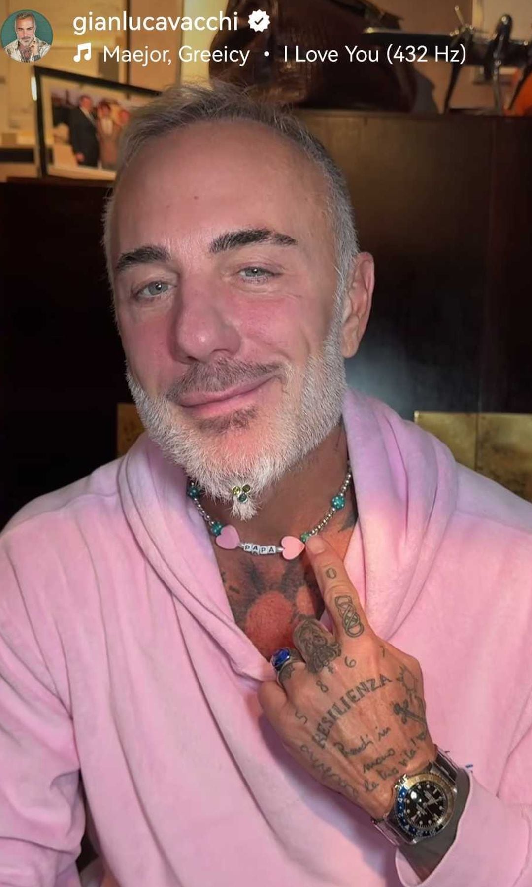 Gianluca Vacchi mostró el regalo tan lindo que le hizo su hija Blu