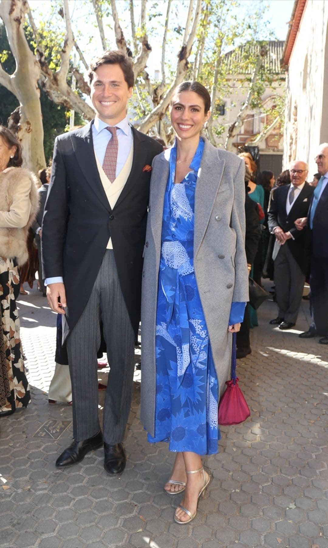 Ana Cristina Portillo y Santiago Camacho en la boda de Carlos Camacho Rodríguez y Miriam Gálvez Rodríguez-Vizcaíno 