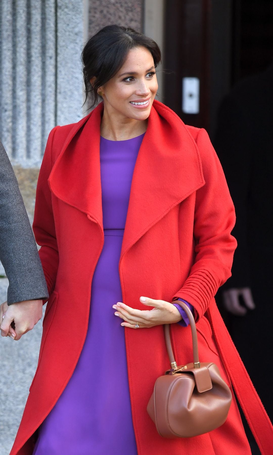 Meghan Markle en 2019 en Birkenhead, UK