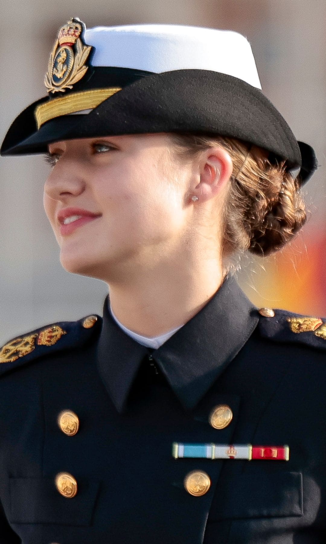 Princess Leonor of Borbon going on board Juan Sebastian Elcano in Cadiz on Wednesday, 8 January 2025.