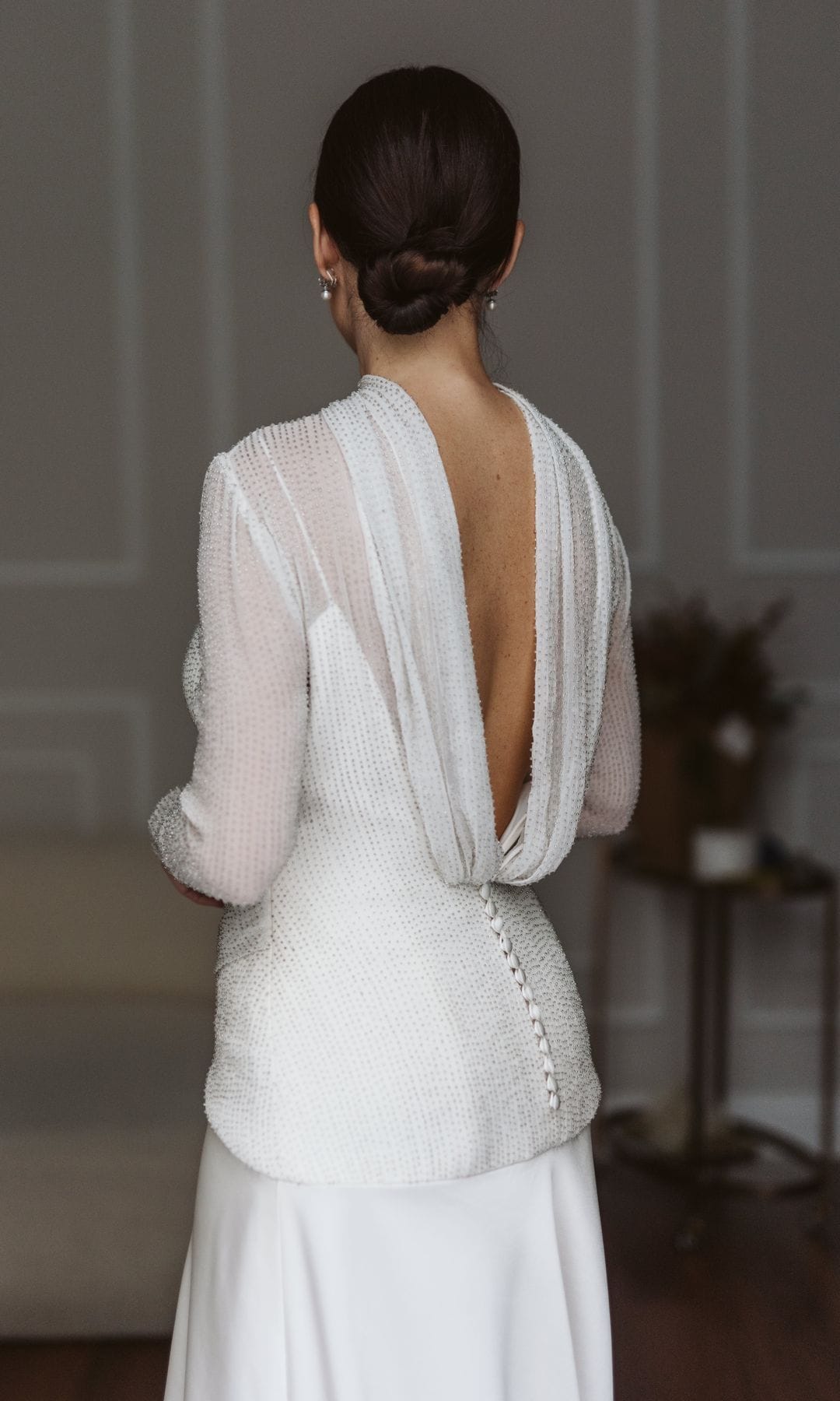 Vestido de novia de Cristina Calatrava creado por Álex Vidal