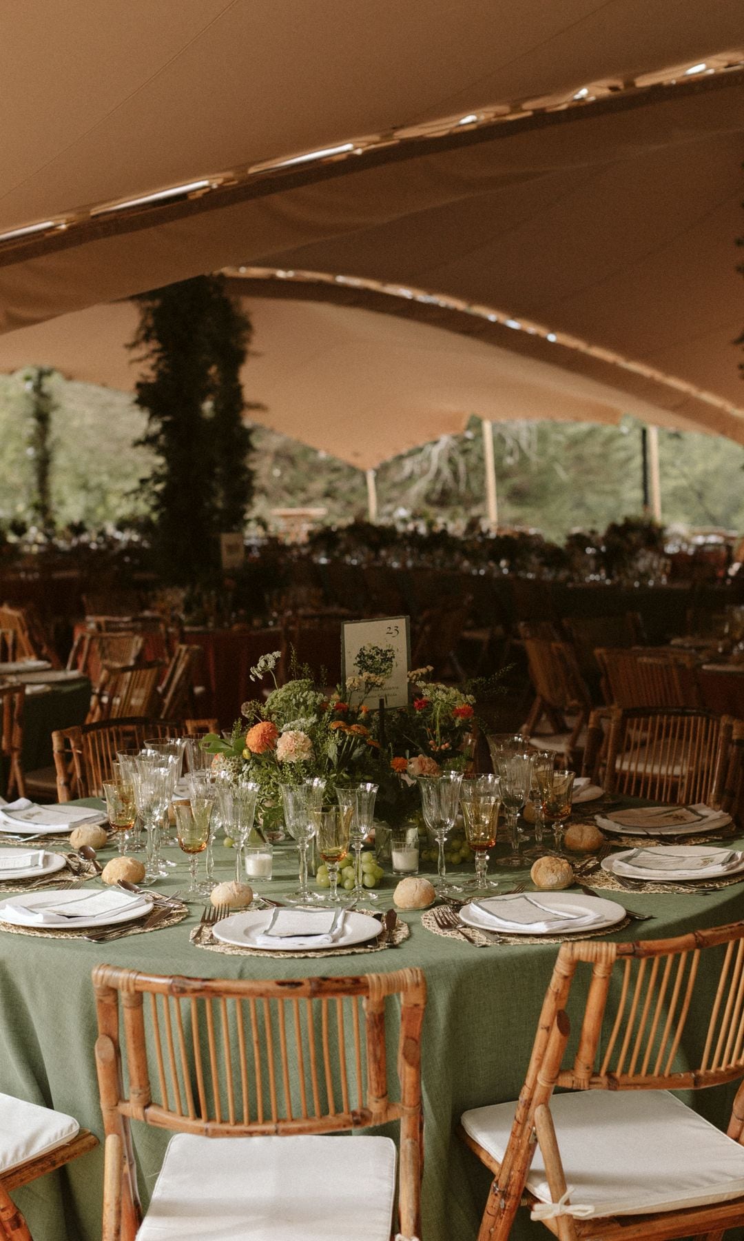 Decoración de la boda de Laura Corsini