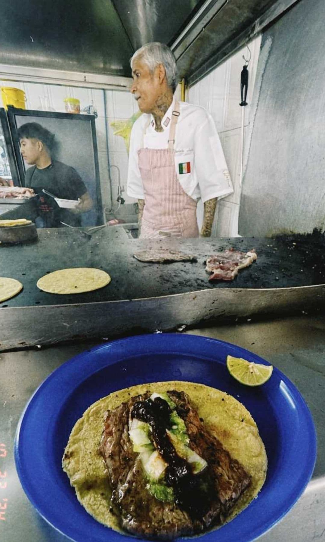 Valtteri Bottas fotografió el lugar de la Ciudad de México donde comió tacos