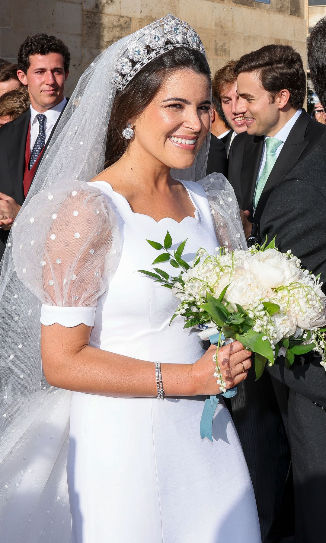 Natalia Santos con vestido de novia de Navascués