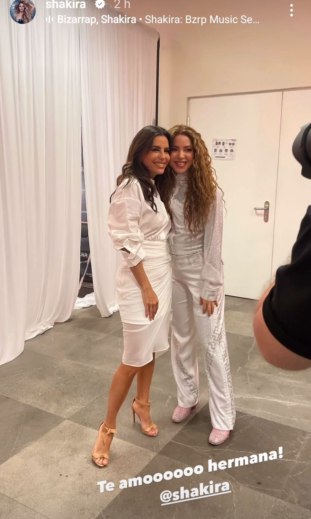 Shakira y Eva Longoria en la Ciudad de México