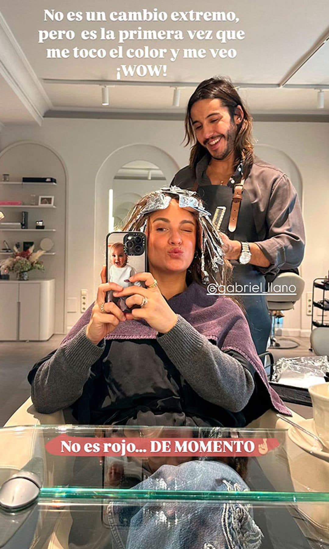 Marta Pombo se da mechas por primera vez