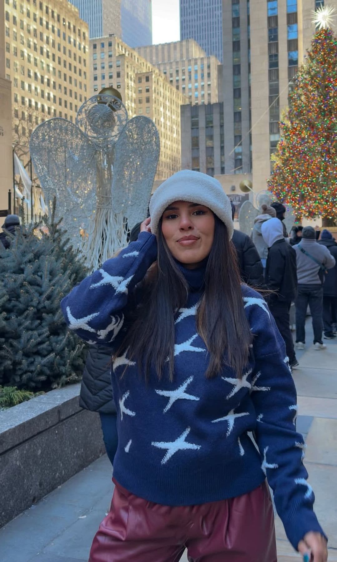 Isa Pantoja pasa las Navidades en Nueva York junto a su hijo Albertito y Asraf Beno