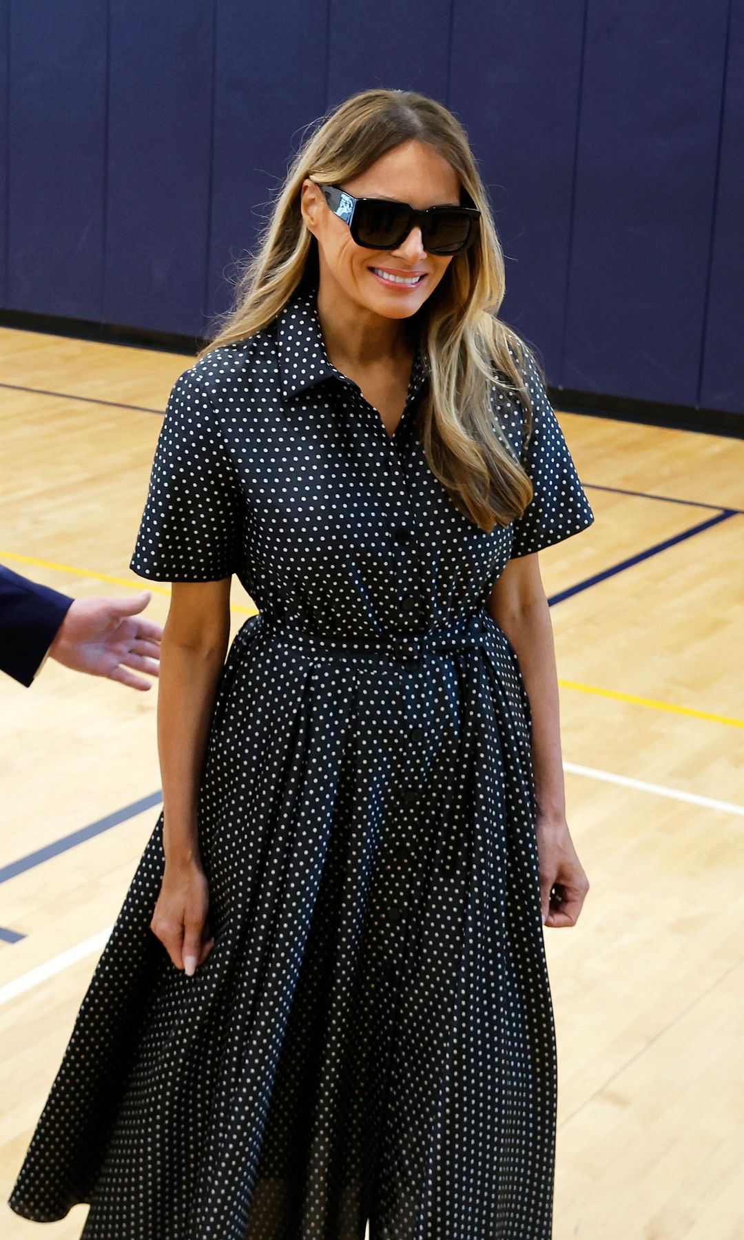 Melania Trump votando en Palm Beach, Florida