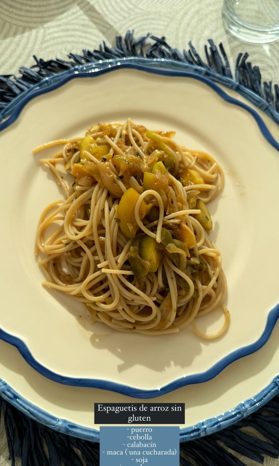 La receta de pasta de arroz de Amelia Bono