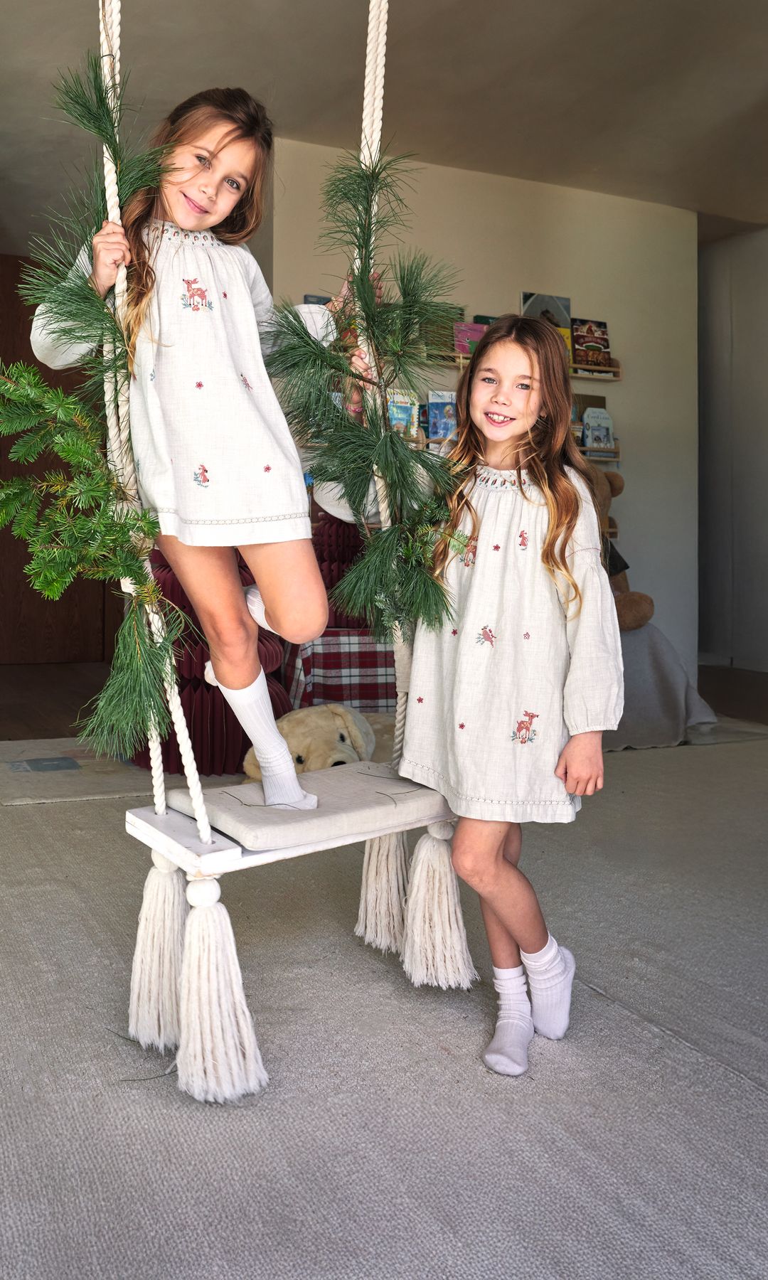 Francesca y Valentina, hijas de Carla Pereyra y Diego SIMEONE