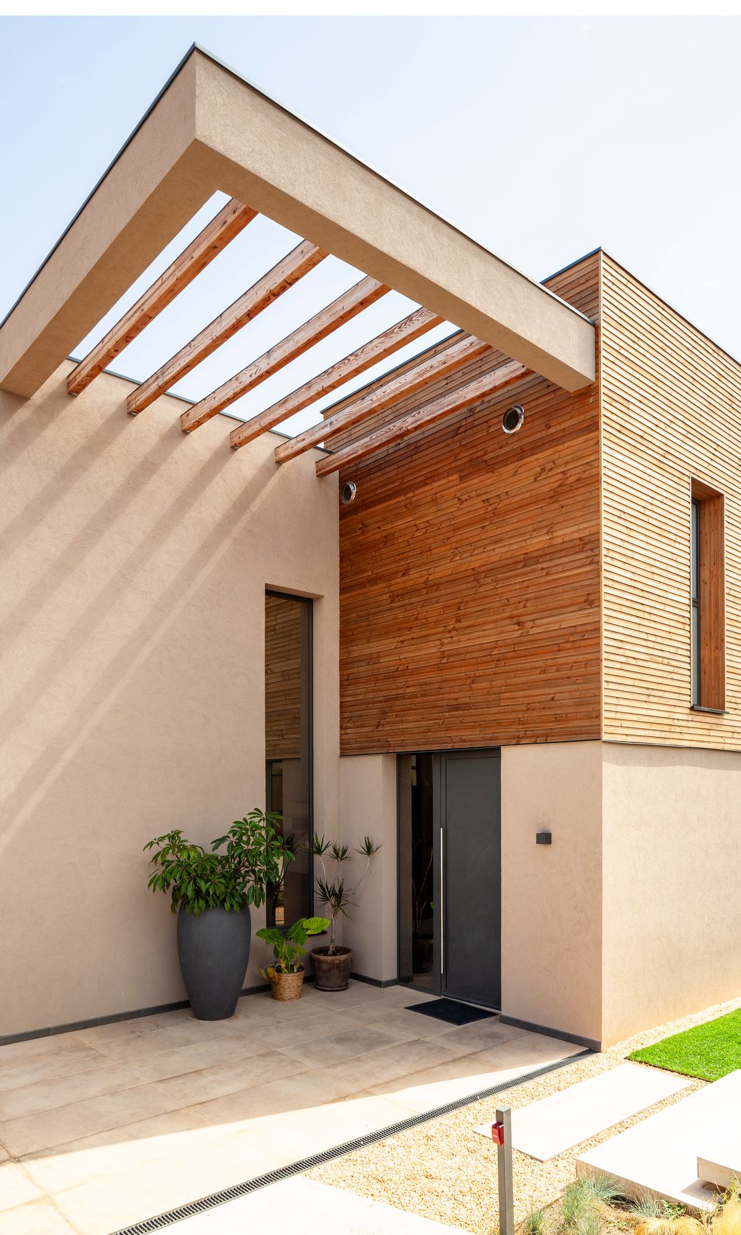 Casa prefabricada de diseño con madera 