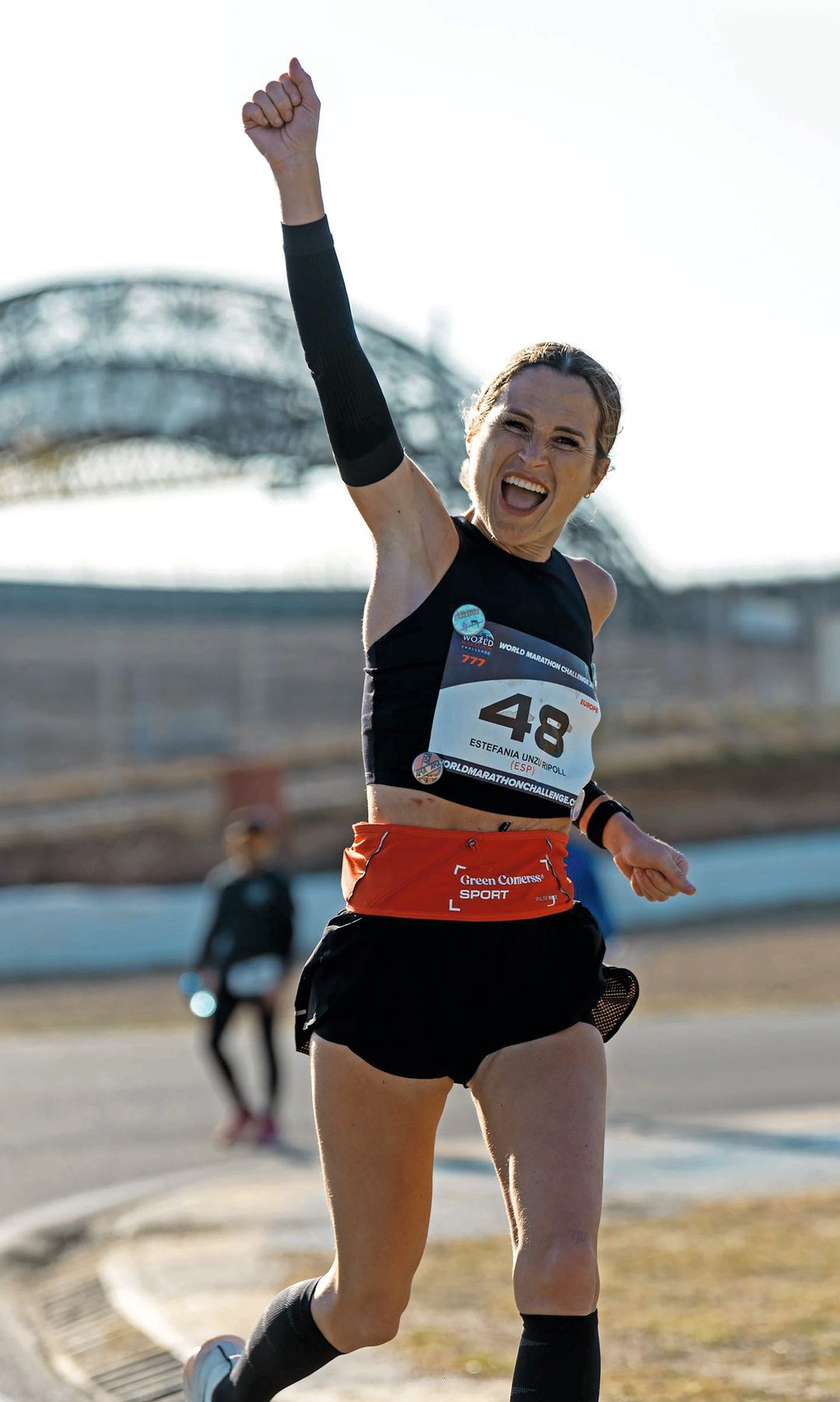 Verdeliss en el maratón que se disputó en el Circuito del Jarama, en Madrid.