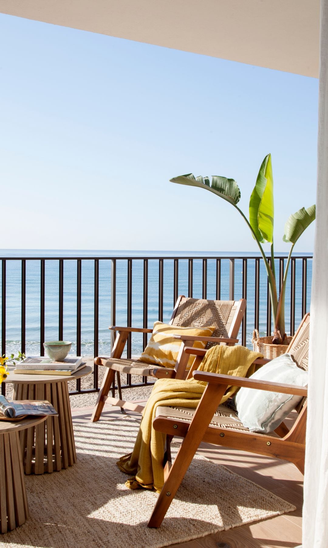 Terraza con vistas al mar