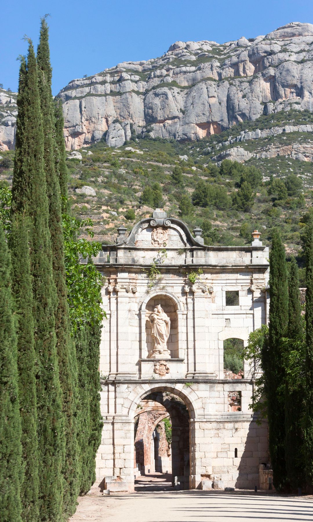 Ruinas del monasterio de la Cartuja de Escaladei en el Priorat, Tarragona