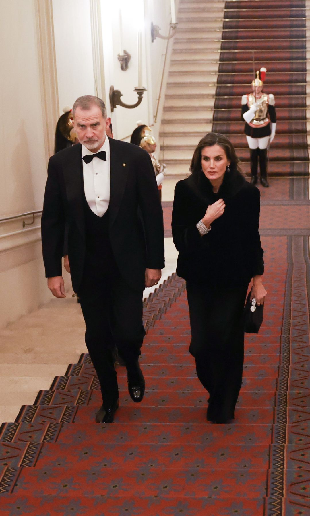 Reina Letizia cena gala Italia