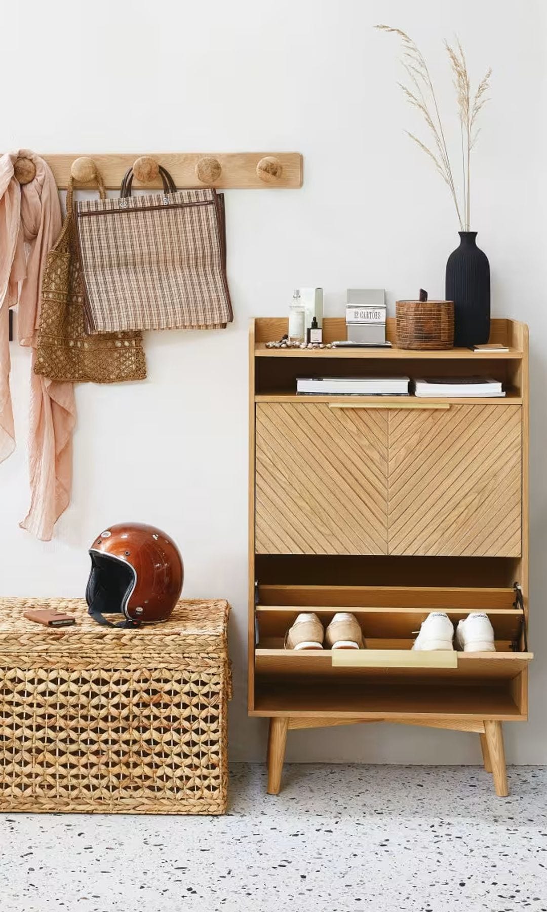 Mueble zapatero 'vintage' de Maisons du Monde