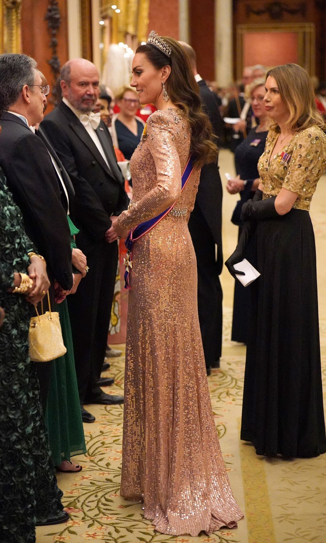 Kate Middleton en la última gala a la que asistió, el 5 de diciembre de 2023