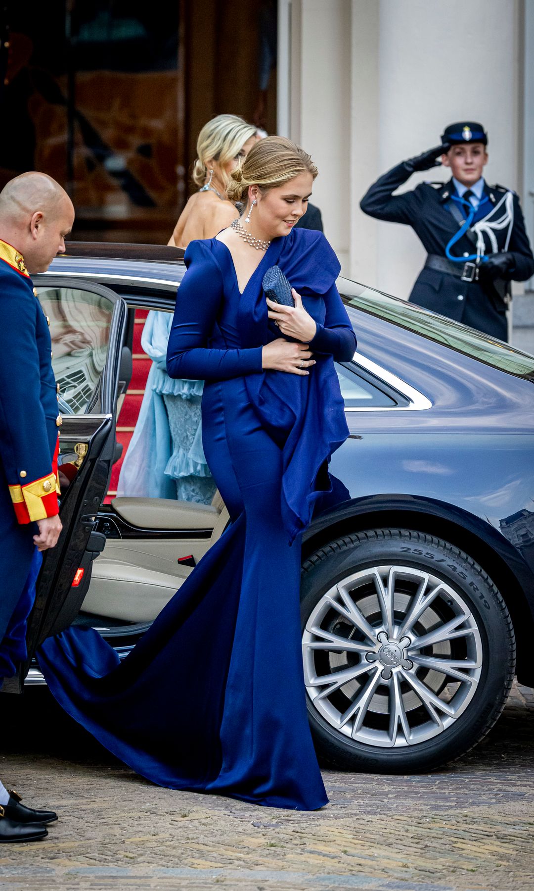 Amalia de Holanda en la cena del Consejo de Estado el 18 de septiembre de 2024